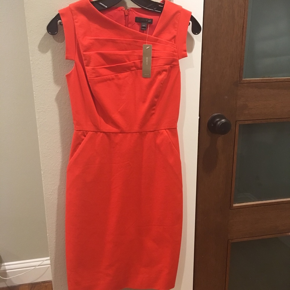 NWT J.Crew Origami Sheath Dress Sz 00P